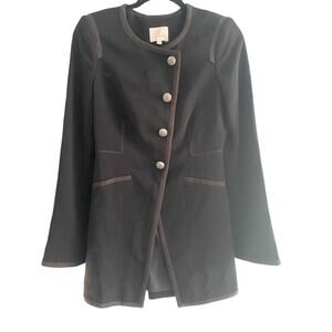 Cinq a Sept Black Lined Jacket Size 6